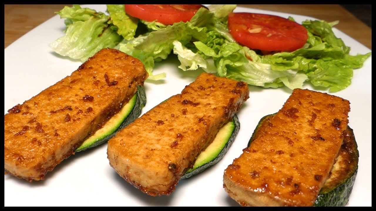 Calabacín salteado con soja y jengibre