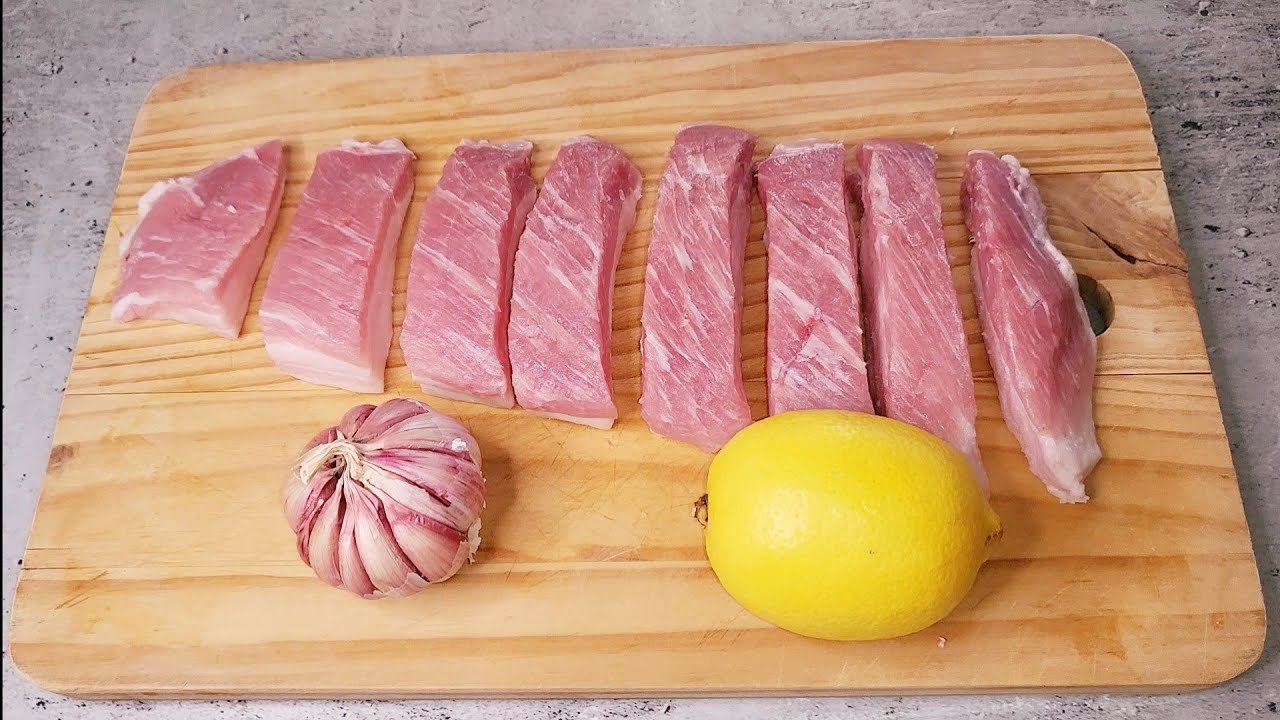 Cerdo a la plancha con limón
