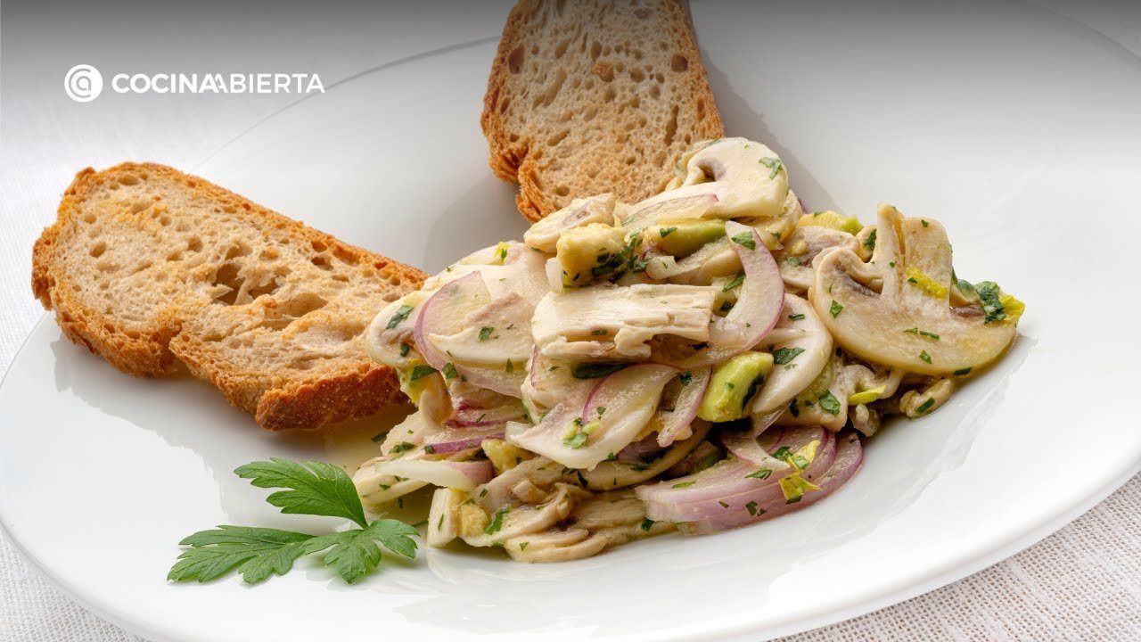 Ceviche de champiñones