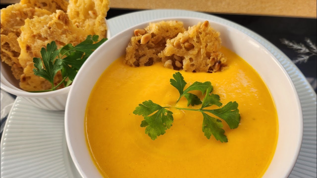 Crema de zanahoria y naranja