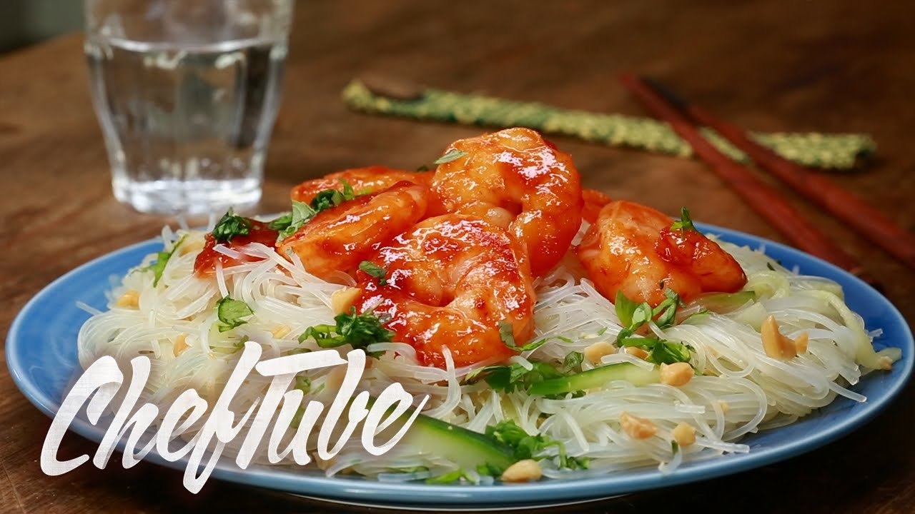 Ensalada de fideos de vidrio