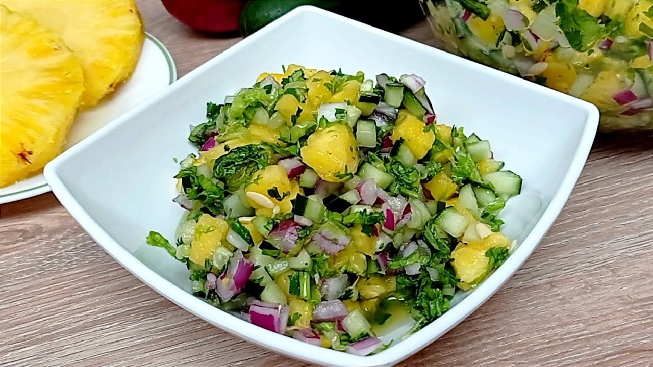 Ensalada de piña con chile