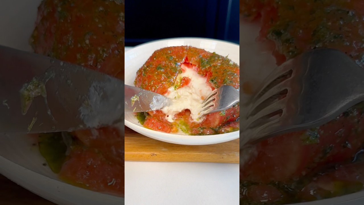 Ensalada de tomate con za'atar