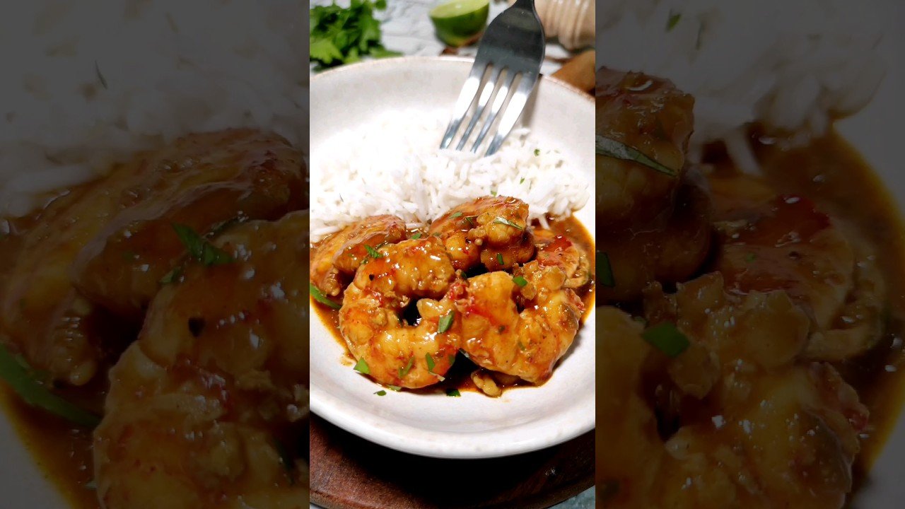 Gambas salteadas con curry