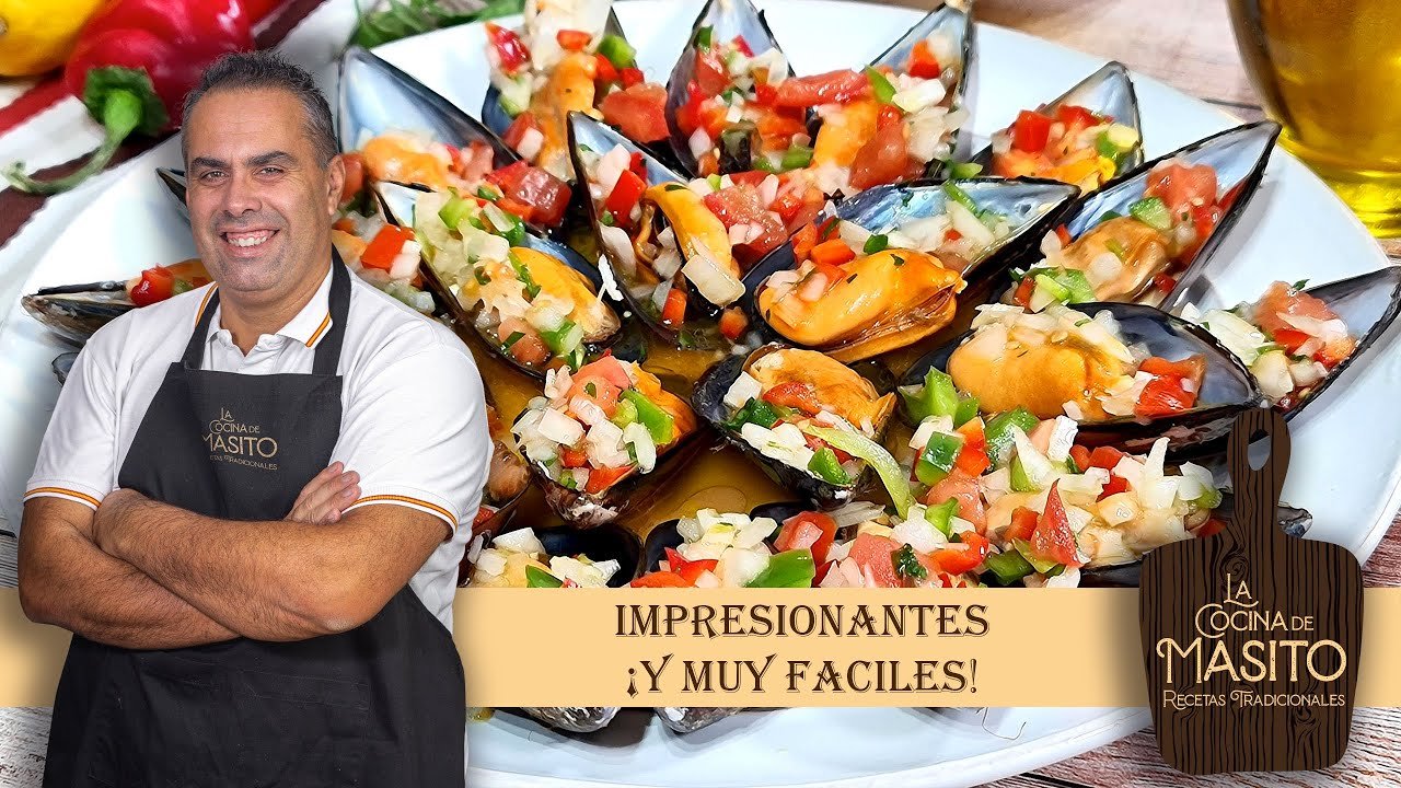 Mejillones al vapor con vinagreta