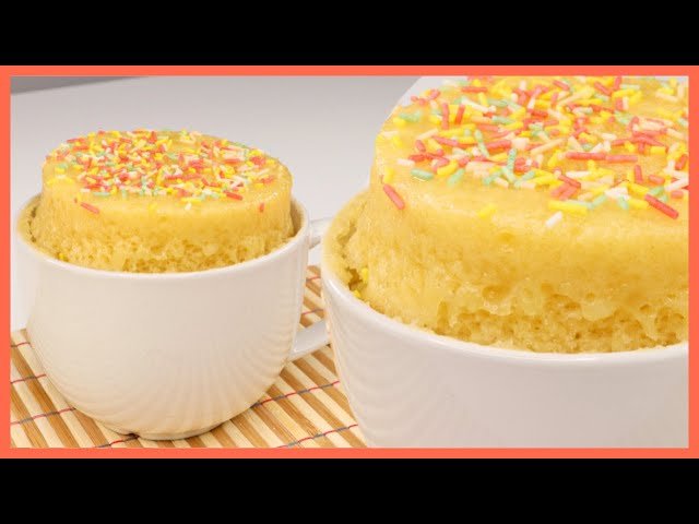 Mug cake de vainilla