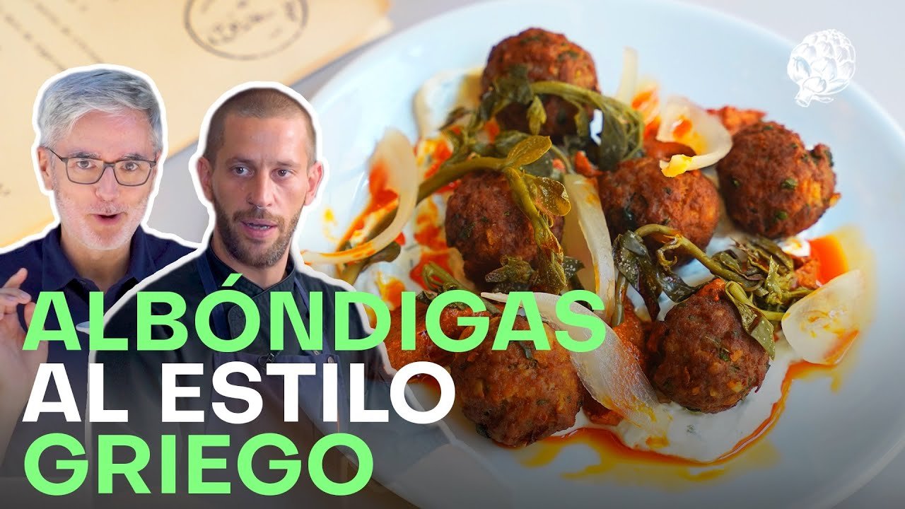 Receta de Albóndigas a la griega