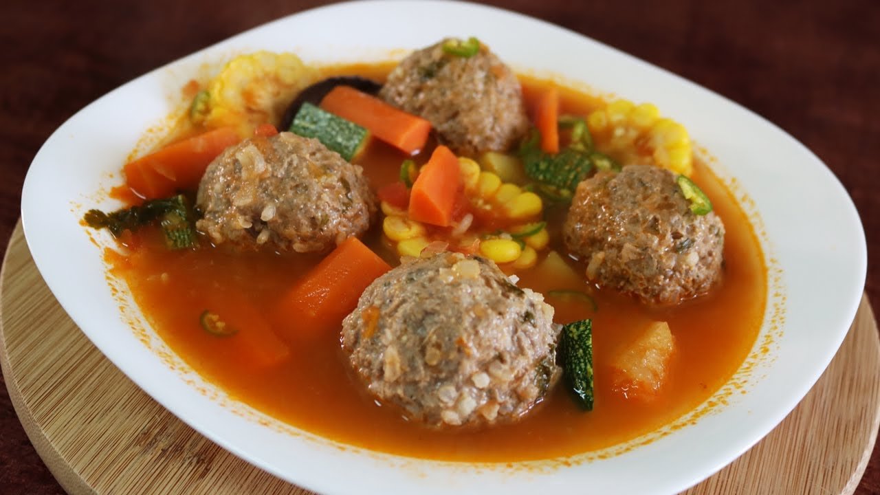 Receta de Albóndigas con arroz