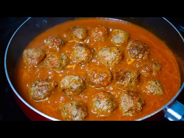 Receta de Albóndigas de carne molida en salsa de orégano