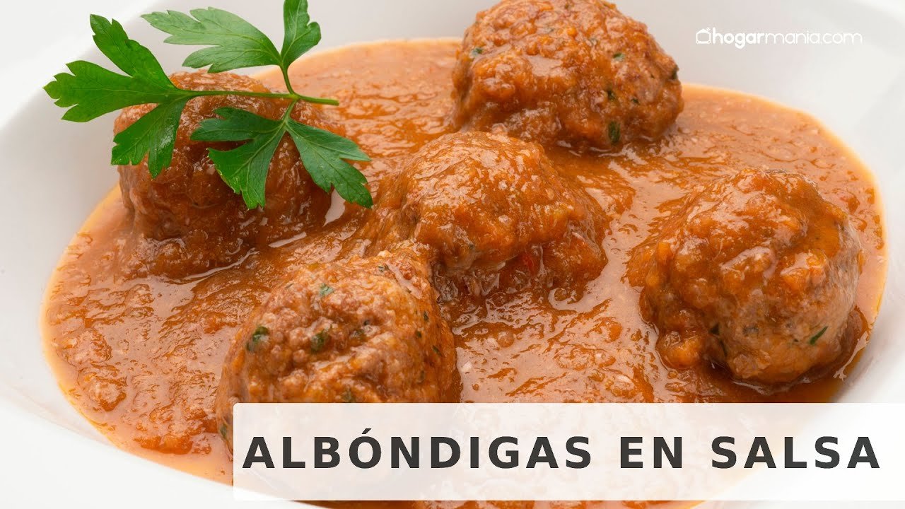 Receta de Albóndigas en salsa de verduras