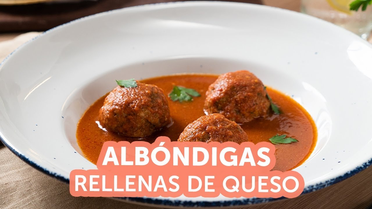 Receta de Albóndigas rellenas de queso