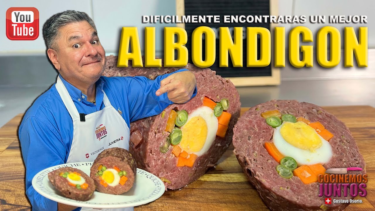 Receta de Albondigon relleno