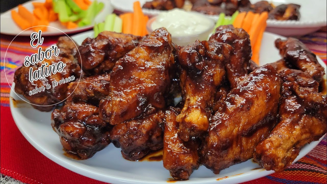 Receta de Alitas de pollo en salsa BBQ artesanal