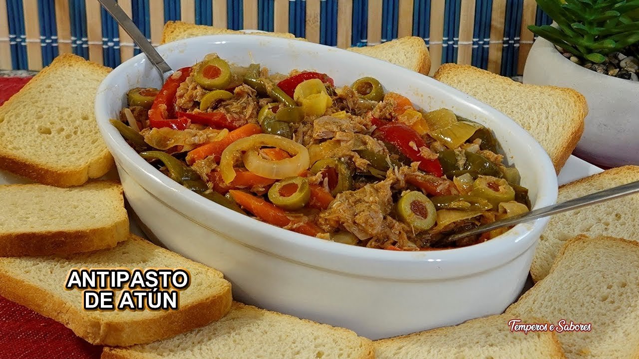 Receta de Antipasto de atún y maíz