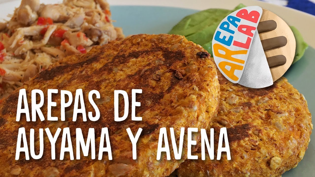 Receta de Arepa de auyama y avena