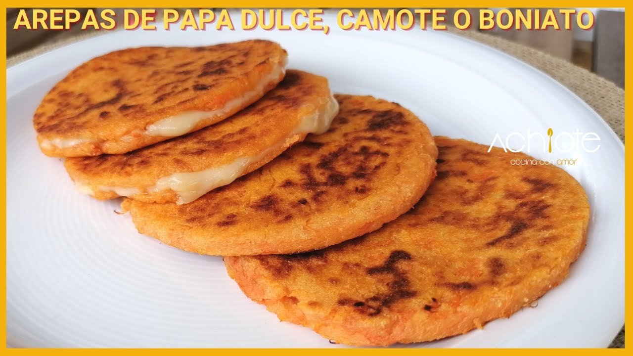 Receta de Arepas de batata y avena