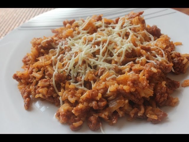 Receta de Arroz a la boloñesa