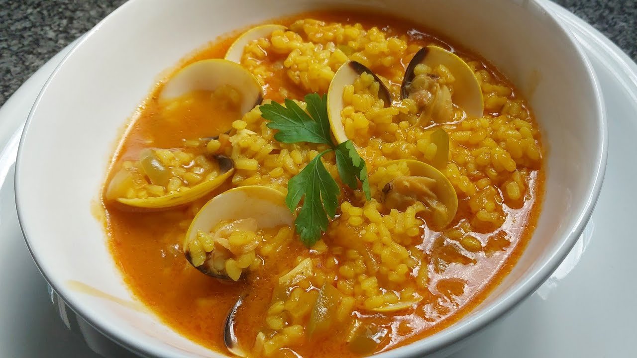 Receta de Arroz caldoso con almejas