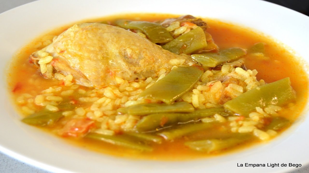 Receta de Arroz caldoso con pollo y verduras
