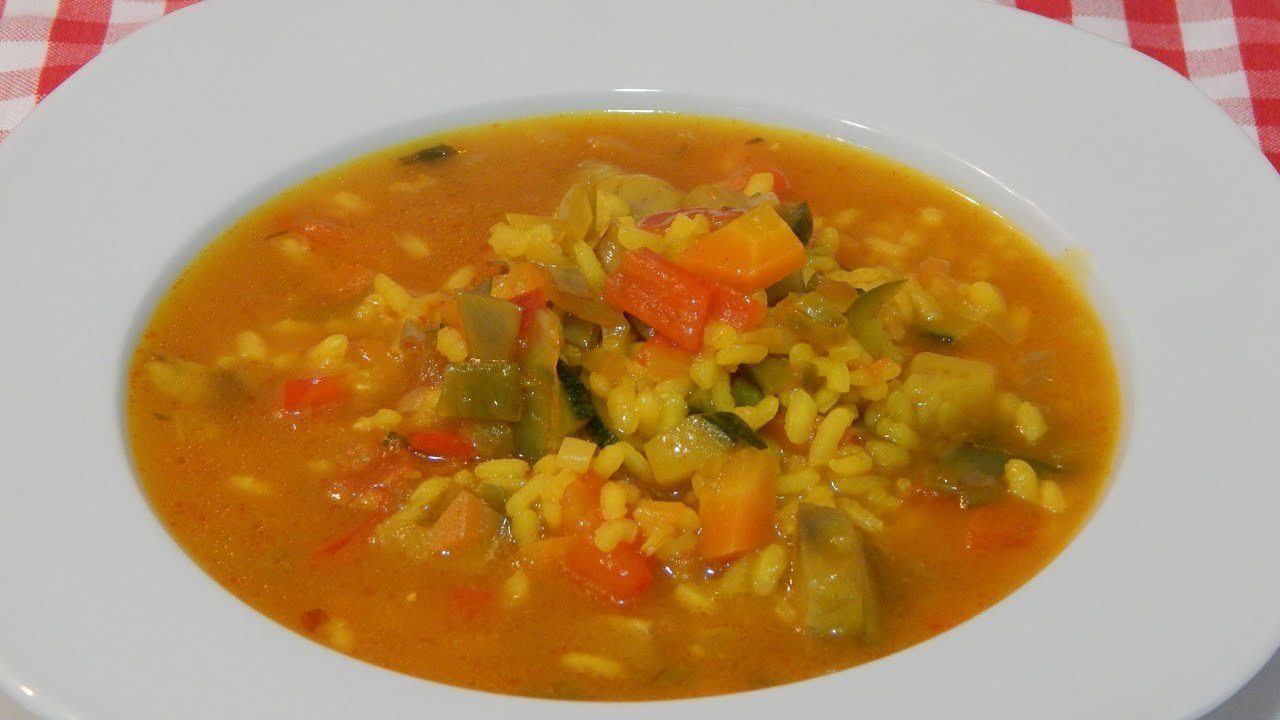 Receta de Arroz caldoso con verduras