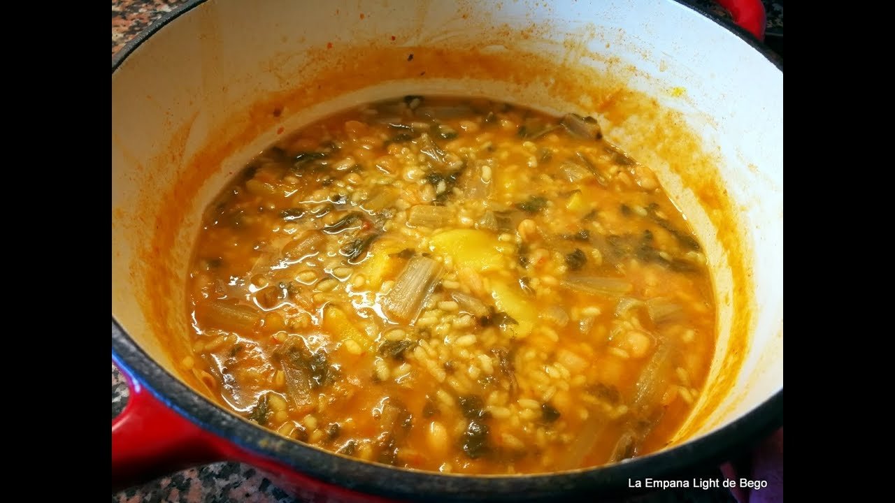 Receta de Arroz con acelgas