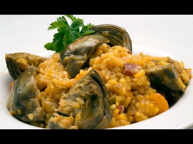 Receta de Arroz con alcachofas