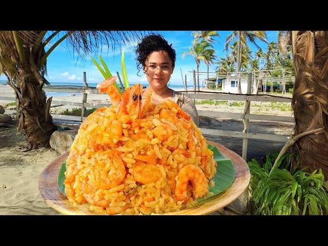 Receta de Arroz con camarones y coco