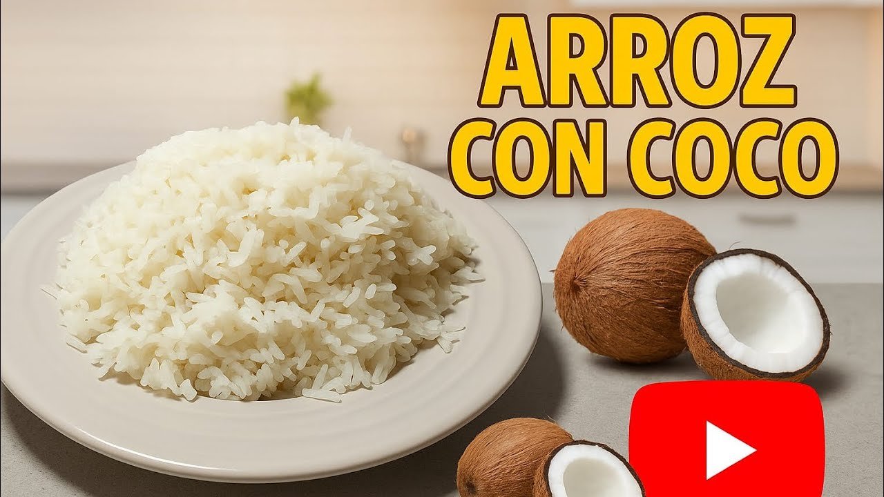 Receta de Arroz con coco caribeño