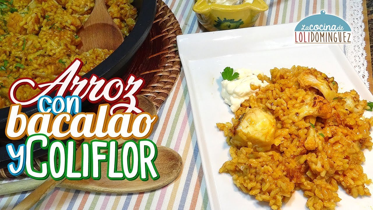 Receta de Arroz con coliflor y bacalao