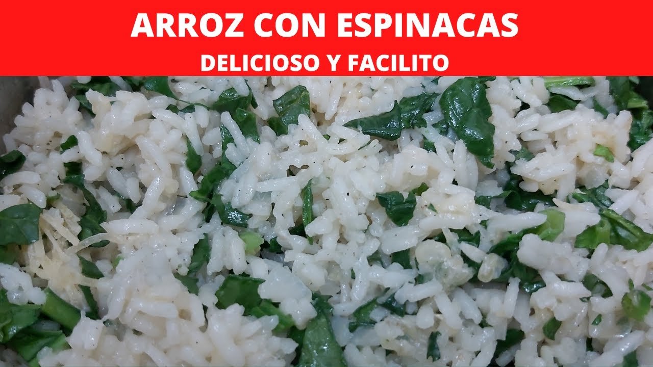 Receta de Arroz con espinacas