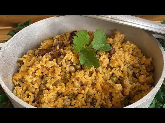 Receta de Arroz con gandules y coco