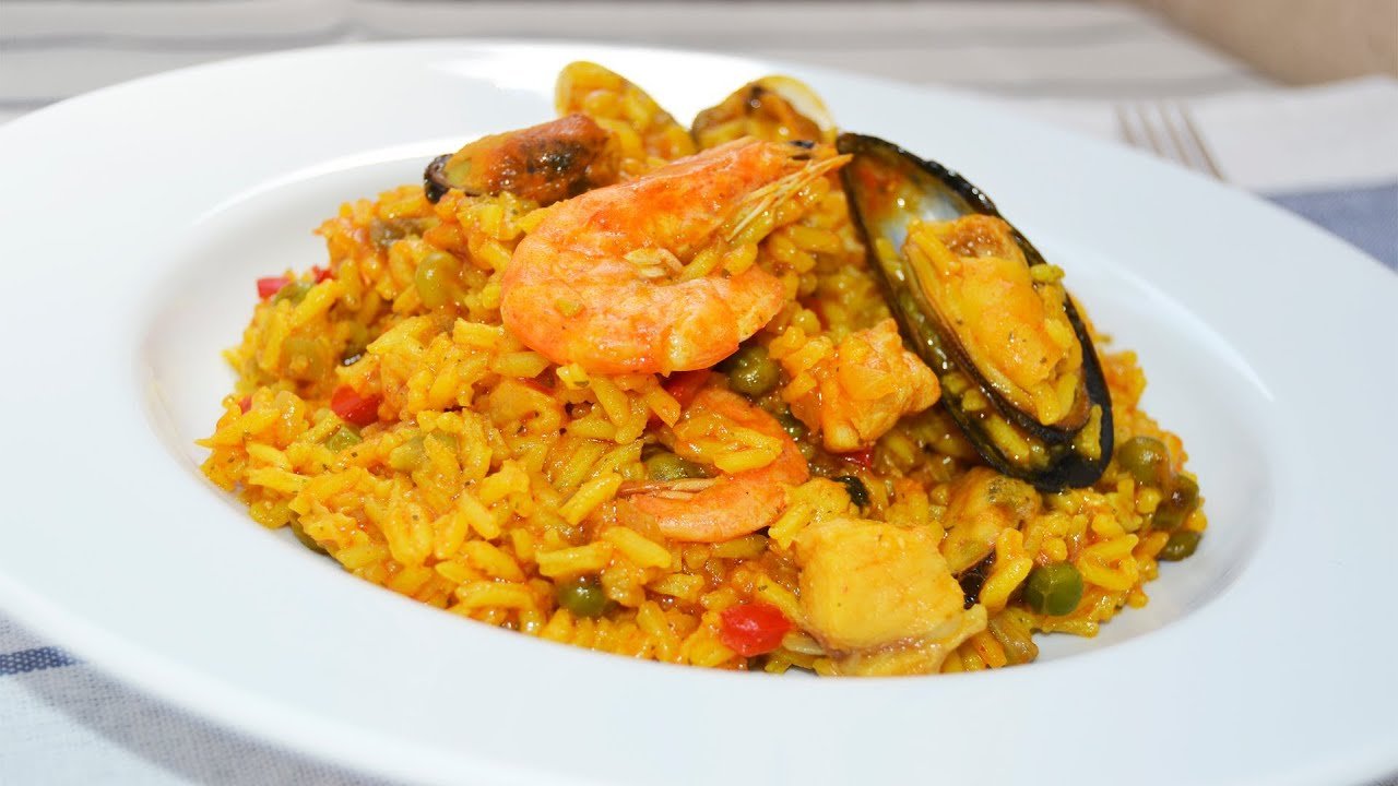 Receta de Arroz con mariscos