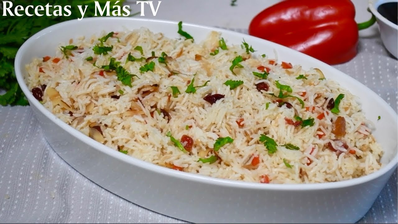 Receta de Arroz con vinoalmendras y pasas