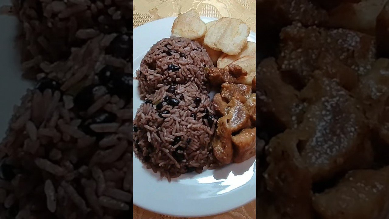 Receta de Arroz congris o moro y cristianos
