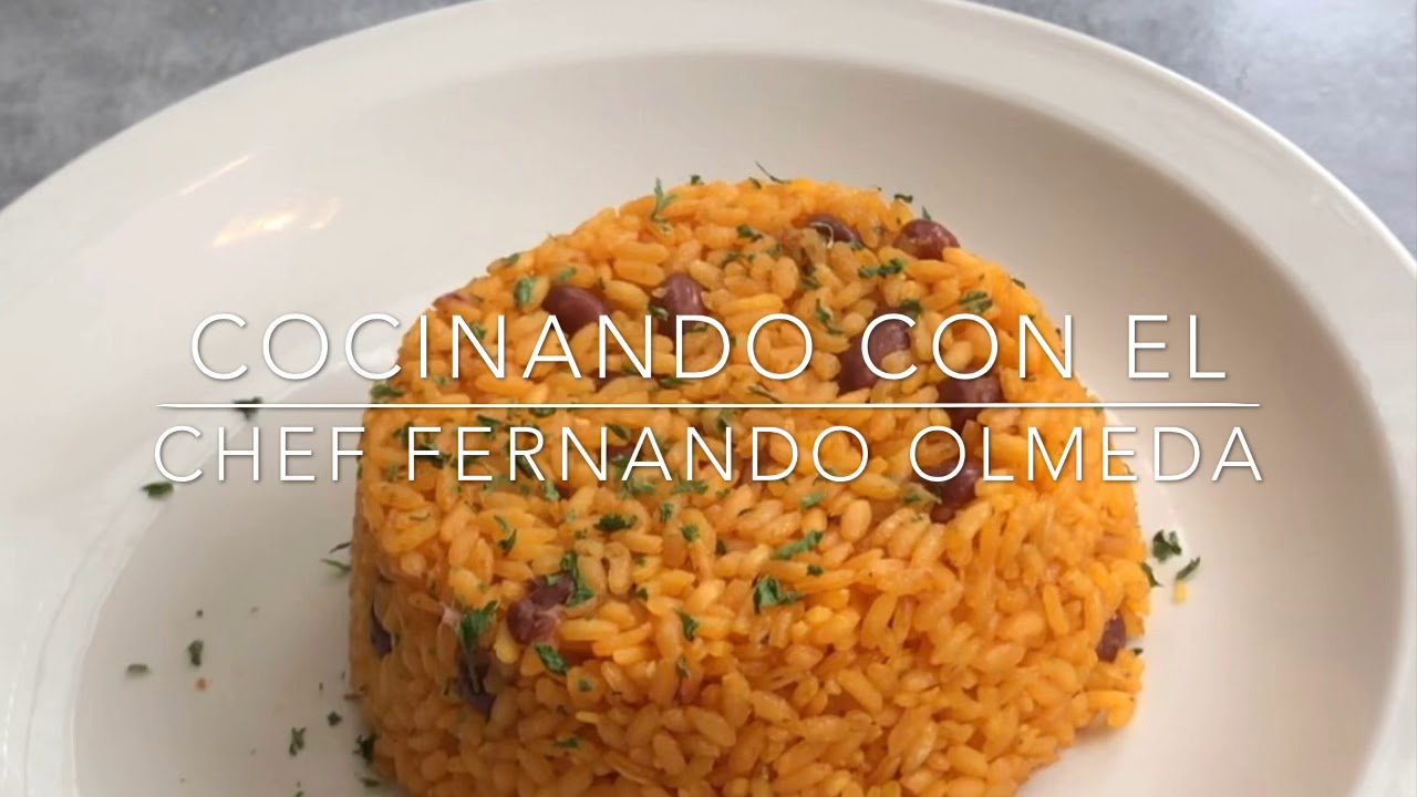 Receta de Arroz guisado con habichuelas rosadas