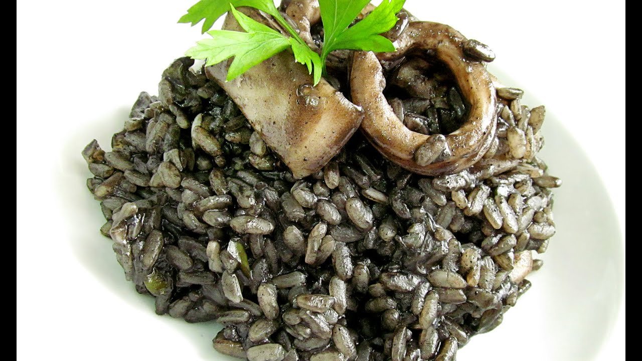 Receta de Arroz negro con calamares