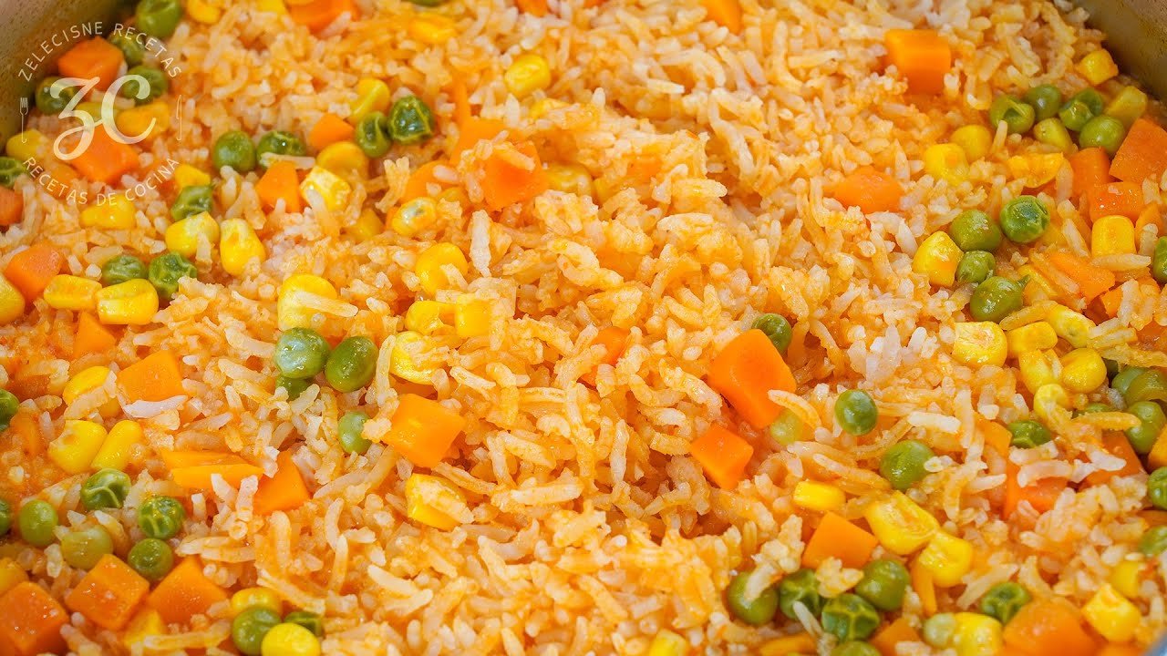 Receta de Arroz rojo mexicano