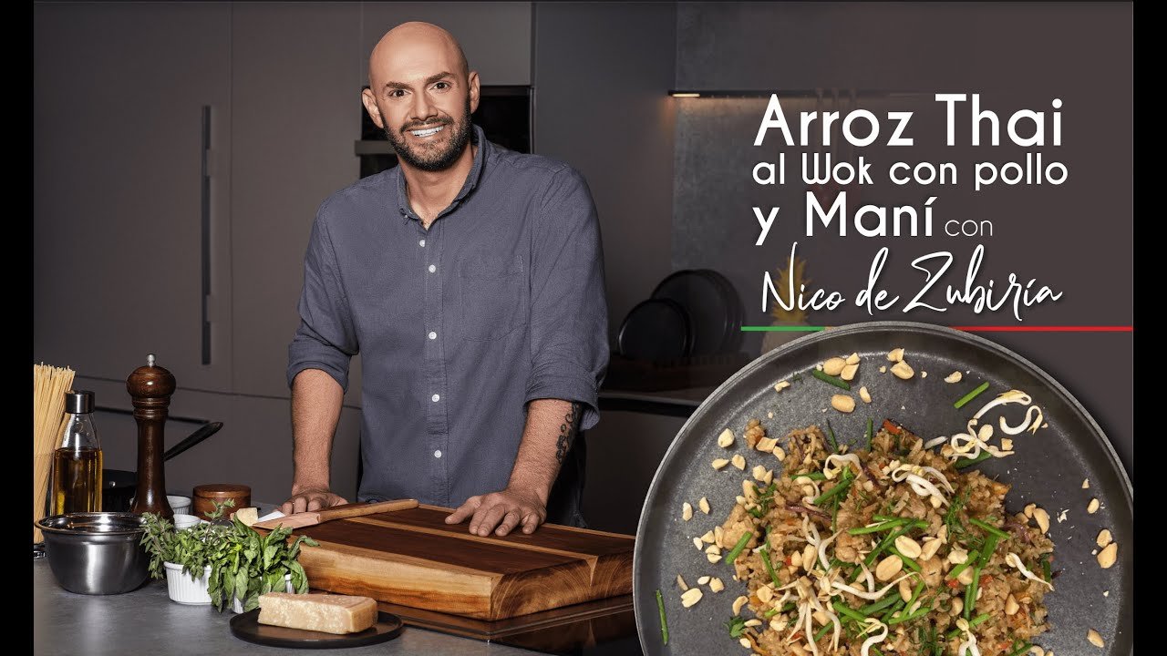 Receta de Arroz thai con verduras y pollo