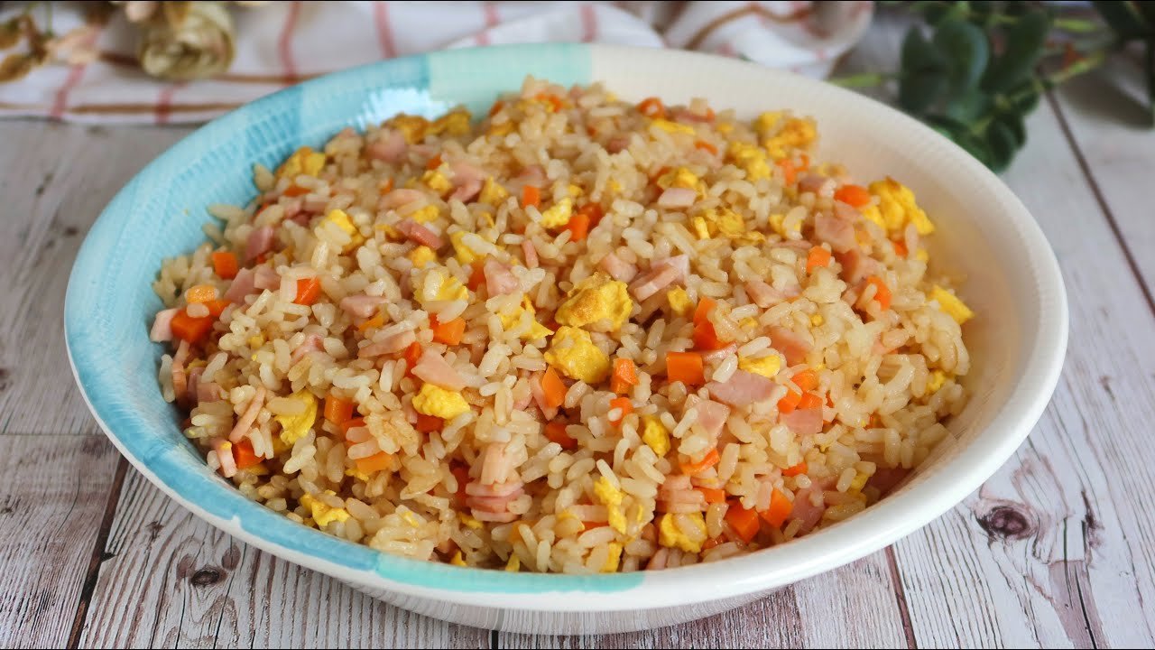 Receta de Arroz tres delicias con pollo