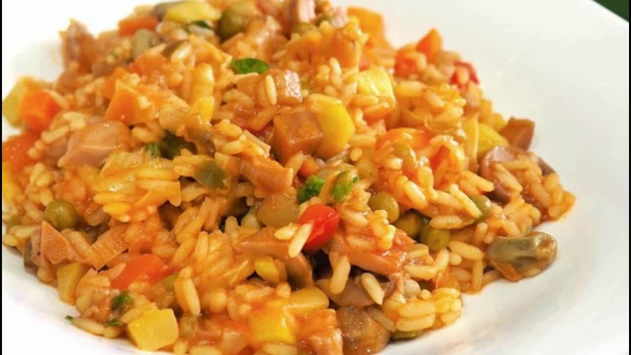 Receta de Arroz vegetariano