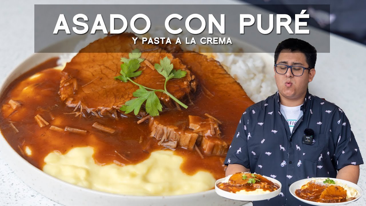 Receta de Asado de res con puré