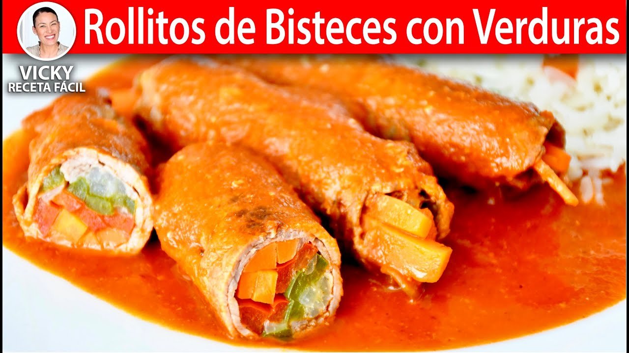 Receta de Bicteces enrollados
