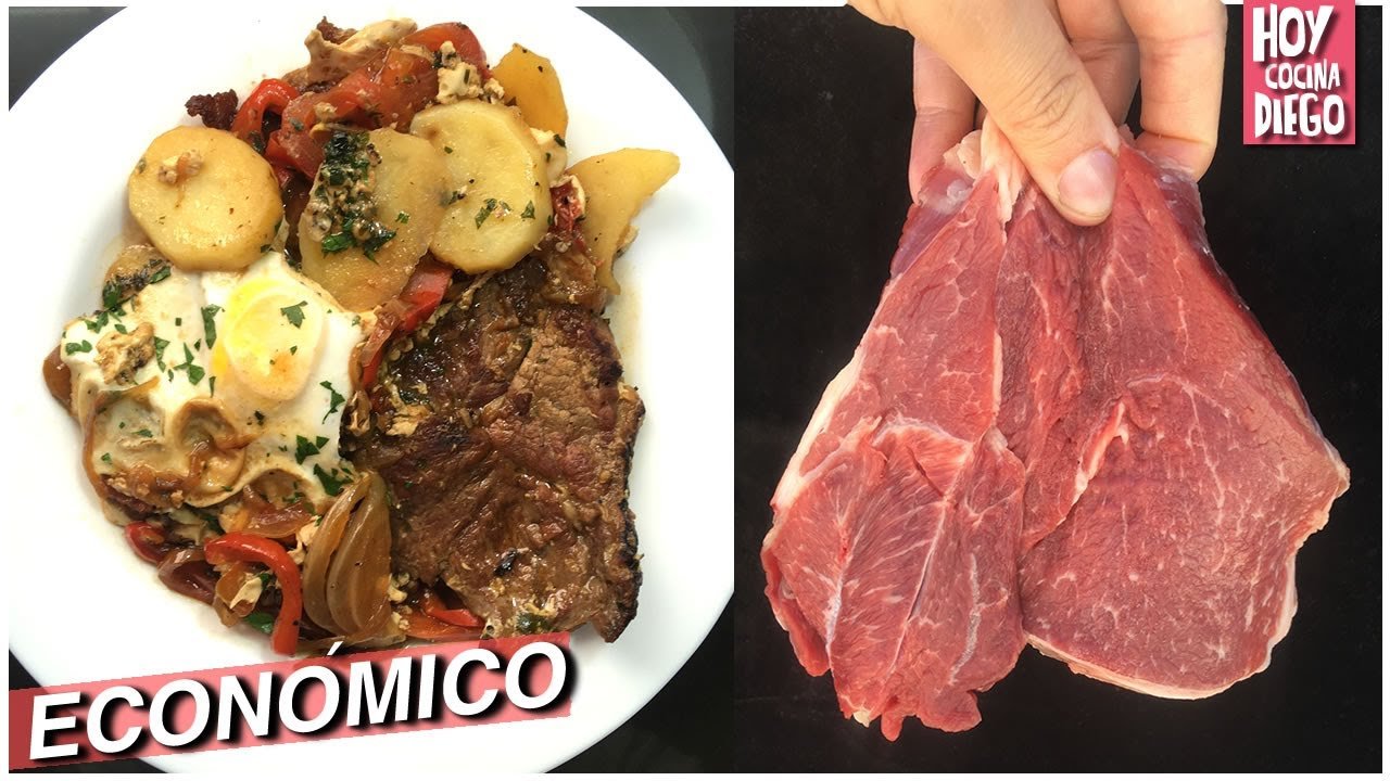 Receta de Bifes a la criolla con huevo