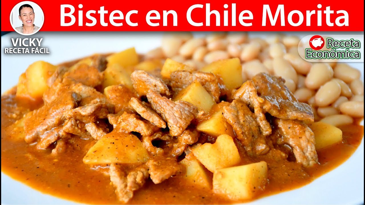 Receta de Bistec en chile morita