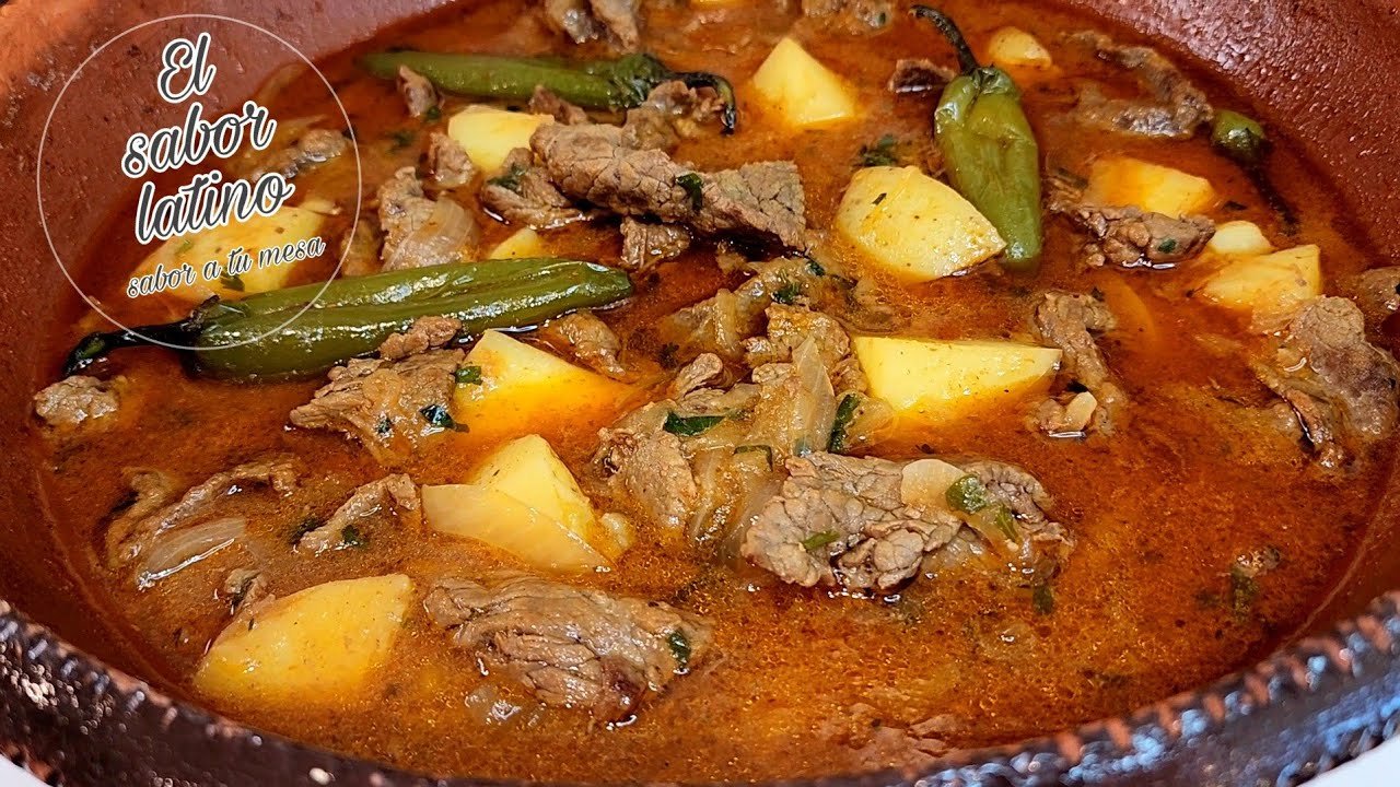 Receta de Bistec ranchero con papas