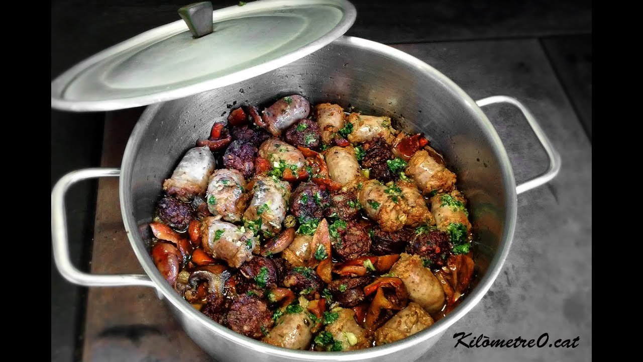 Receta de Butifarra con setas