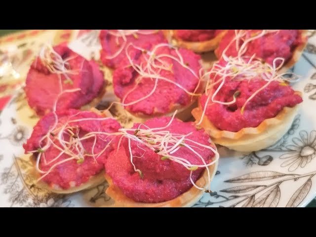 Receta de Canapés con remolacha