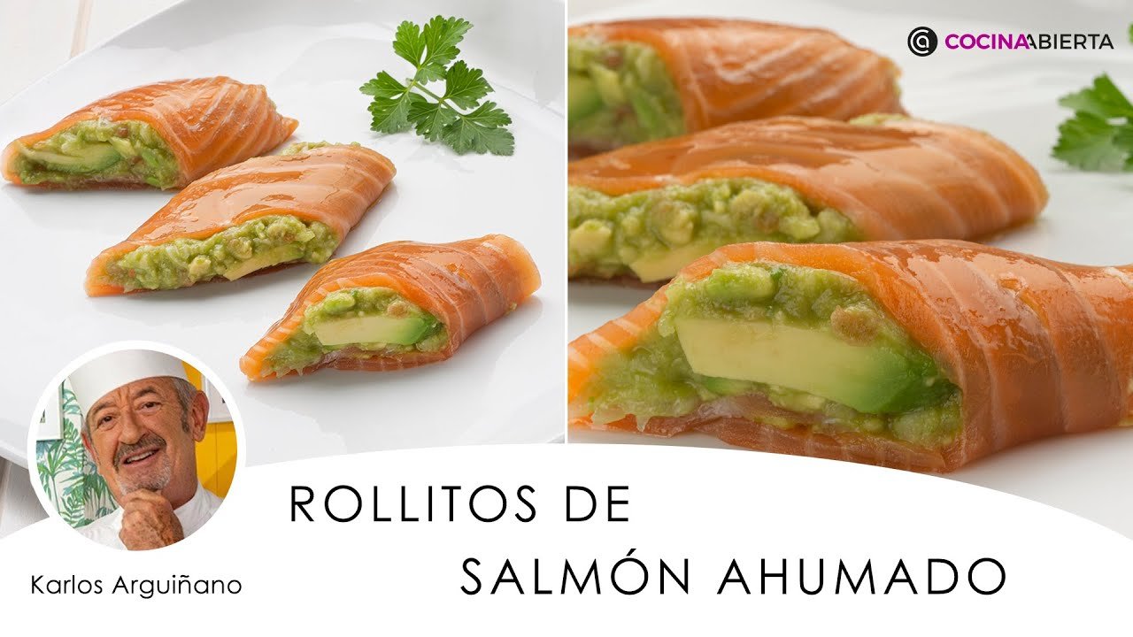 Receta de Canapés de salmón y aguacate