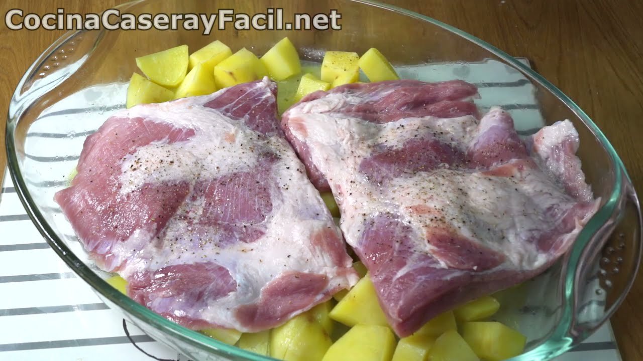 Receta de Carne al horno con papas