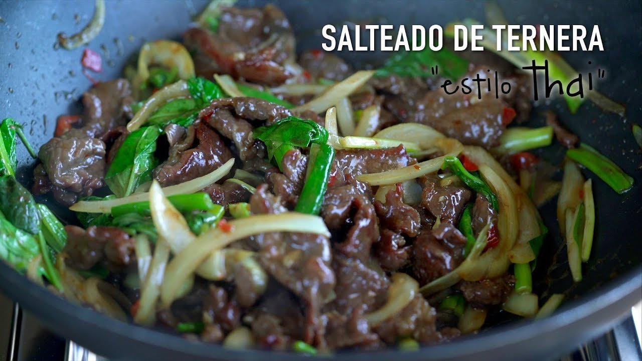 Receta de Carne con Albahaca